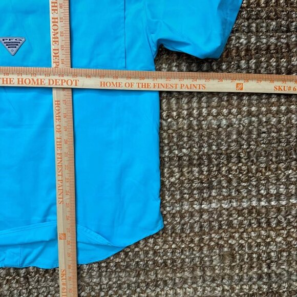 Columbia PFG Performance Outdoor Shirt Fishing Hiking (Medium) Blue Vent… - Picture 6 of 7
